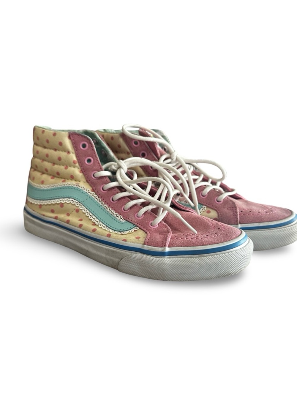 Vans X Pixar Toy Story Little Bo’Peep Sneakers in Pink, Yellow & Mint Green